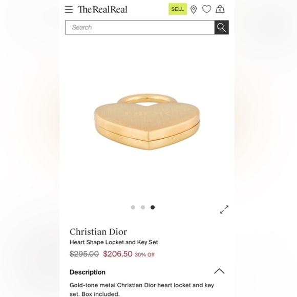 NEW IN BOX DIOR NOVELTY HEART LOCK WITH KEY - Picture 5 of 10